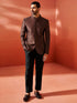 Men's Rust Silk Blend Jodhpuri